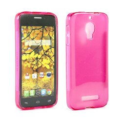 Alcatel One Touch Fierce 7024W TPU Gel Case (Hot Pink)